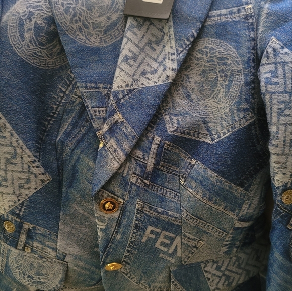 Fendace Fendi Denim Blazer - Picture 4 of 10